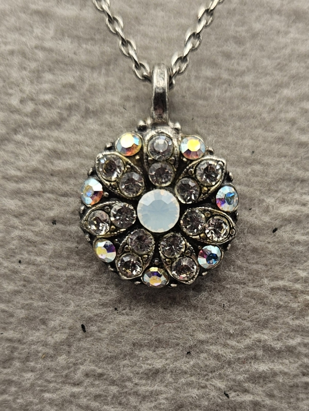 Mariana Spirit of Design Guardian Angel Reversible Necklace  Crystal AB